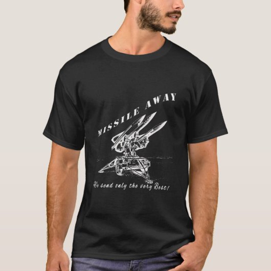 Missile Away Flight Brigade Raketsysteem Hawk Pat T-shirt (Voorkant)
