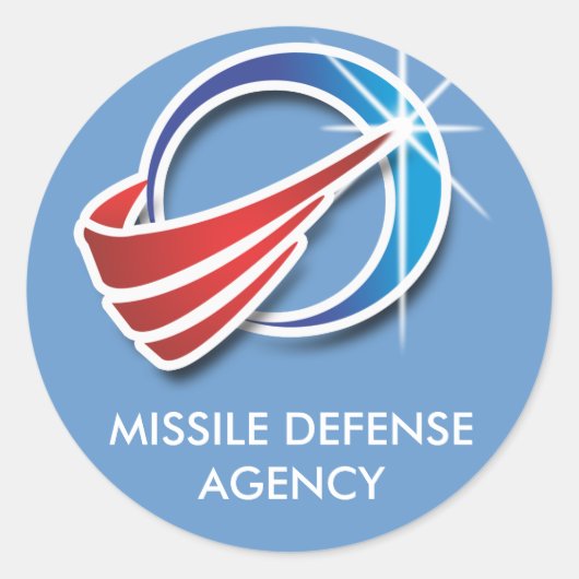 Missile Defense Agency Ronde Sticker (Voorkant)