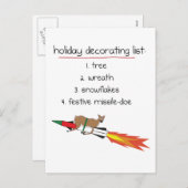 Missile-Doe - Funny Holiday Briefkaarten (Voorkant / Achterkant)