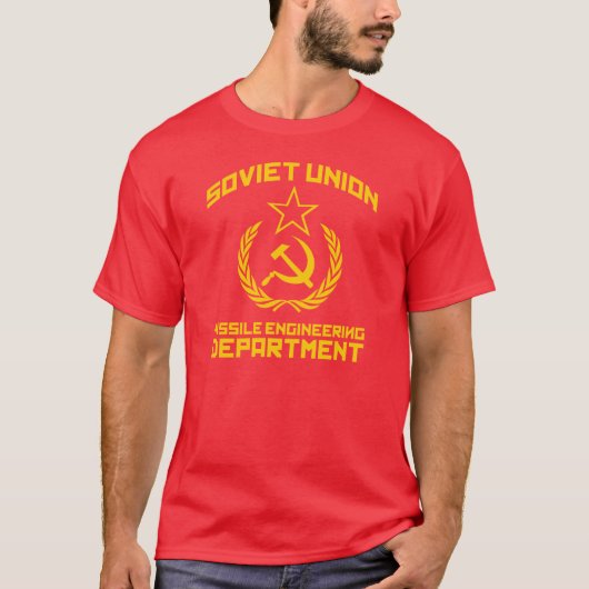 Missile Engineering van de Sovjet-Unie T-shirt (Voorkant)