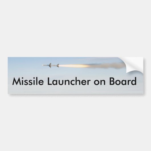 Missile Launcher aan boord Bumpersticker (Voorkant)