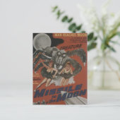 Missile naar de maan briefkaart (Staand voorkant)