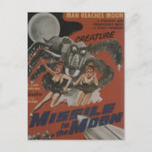 Missile naar de maan briefkaart (Voorkant)