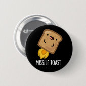 Missile Toast Grappige Mistletoe Puns Donker BG Ronde Button 5,7 Cm (Voorkant /achterkant)