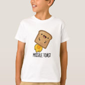 Missile Toast Grappige Mistletoe Puns T-shirt (Voorkant)