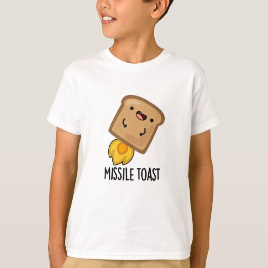 Missile Toast Grappige Mistletoe Puns T-shirt (Voorkant)