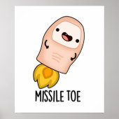 Missile Toe Cute Mistletoe Pun Poster (Voorkant)