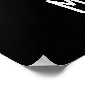 Missile Toe Funny Mistletoe Pun Dark BG Poster (Hoek)