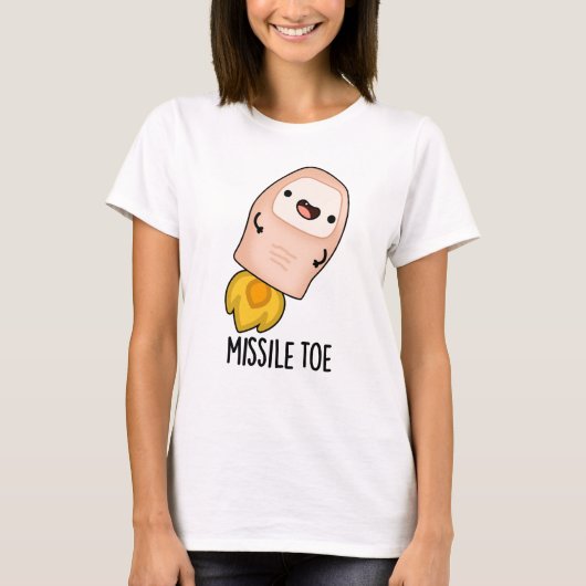 Missile Toe Funny Mistletoe Pun T-shirt (Voorkant)