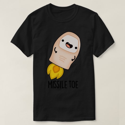 Missile Toe Schattige Mistletoe Pun 1 T-shirt (Design voorkant)