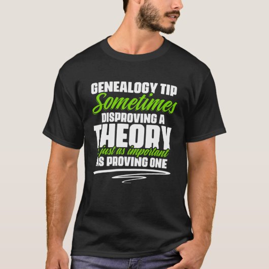 Missing Ancestor Ancestry Historian Genealogy Gene T-shirt (Voorkant)