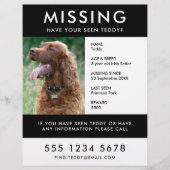 Missing Dog Poster Foto Handout Flyer (Voorkant)