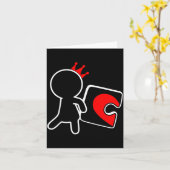 Missing Ece Heart Puzzle Couple Matching Valentine Kaart (Gele Bloem)