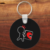 Missing Ece Heart Puzzle Couple Matching Valentine Sleutelhanger (Voorkant)