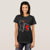 Missing Ece Heart Puzzle Couple Matching Valentine T-shirt (Voorkant volledig)