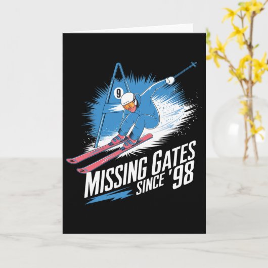Missing Gates Since 98 Alpine Skiing  Kaart (Gele Bloem)