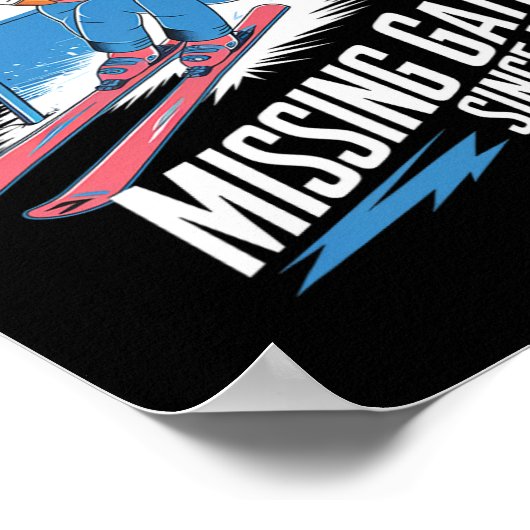 Missing Gates Since 98 Alpine Skiing  Poster (Hoek)