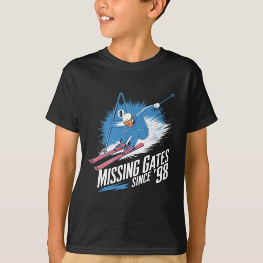 Missing Gates Since 98 Alpine Skiing  T-shirt (Voorkant)