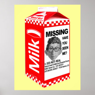 MISSING: Hoogleraar Poster
