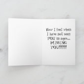 ****MISSING JE*** EN HOE IK JE VOEL KAART (Binnen)