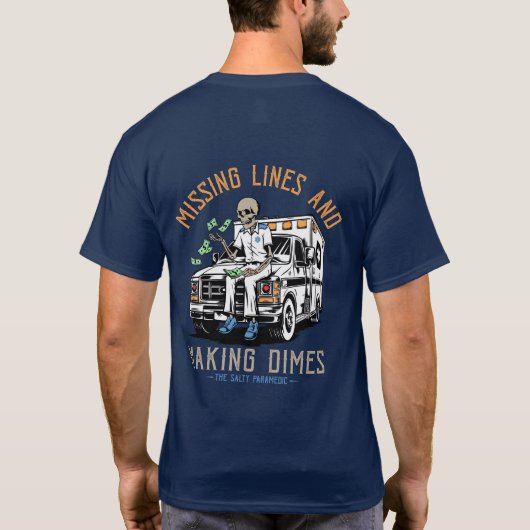 Missing Lines & Making Dimes T-Shirt (Achterkant)