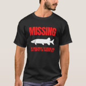 Missing Muskie Funny Vist T-shirt (Voorkant)