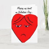 MISSING MY HEART OP VALENTIJNSE kaart (Voorkant)