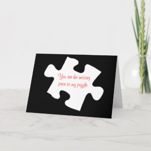 Missing Piece Jigsaw Puzzle Card Kaart