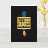Missing Please Return Arm Amputation Kaart (Gele Bloem)