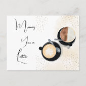 Missing You A Latte Briefkaart (Voorkant)
