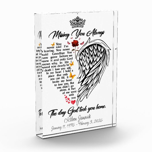 Missing You Always Memorial Fotoblokken (Links)