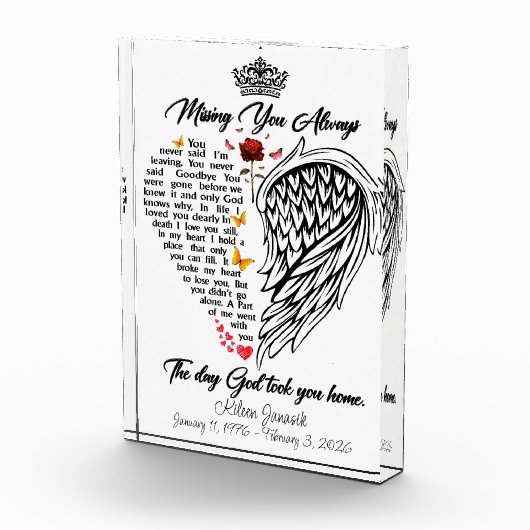 Missing You Always Memorial Fotoblokken (Rechts)