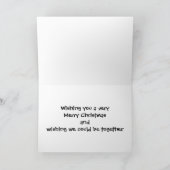 "MISSING YOU AT CHRISTMAS", EEN PUPPY FEESTDAGEN KAART (Binnen)