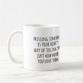 Missing you beer hart knuffel waterverf kunst mok (Links)