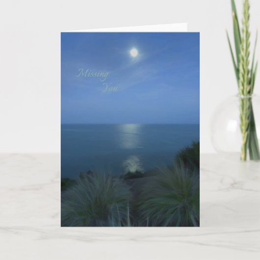 Missing You beroemd gemaakt door Moonlight Kaart (Voorkant)