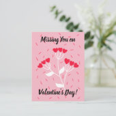Missing You beroemd gemaakt door Valentijnsdag Hea Feestdagenkaart (Staand voorkant)