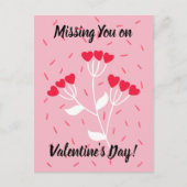 Missing You beroemd gemaakt door Valentijnsdag Hea Feestdagenkaart (Voorkant)