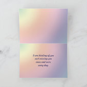 Missing you card for sis with forget me not kaart (Binnen)