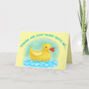 "MISSING YOU", EEN Kaart VAN DUCKY