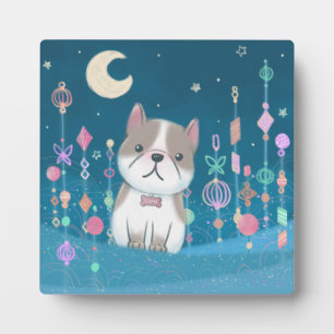 Missing You: Franse Bulldog Fotoplaat