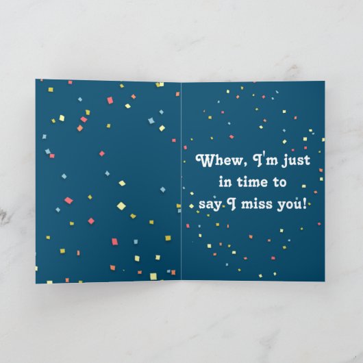 "Missing You" Kaart met Schattigee Basset Hound, a (Binnen)