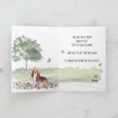 Missing You Lost Basset Hound Dog bij Window Kaart (Binnen)