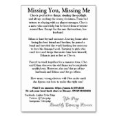 Missing You, Missing Me kaarten om te delen (Achterkant)