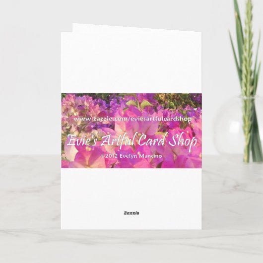 Missing You on Easter -  Dame met Bonnet Feestdagen Kaart (Achterkant)