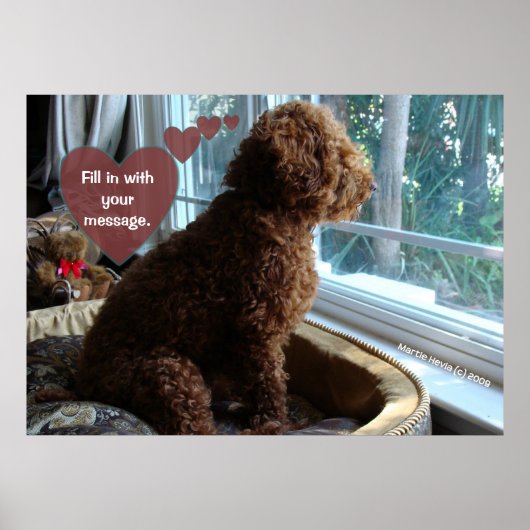 Missing You - Personaliseer het Poster (Voorkant)