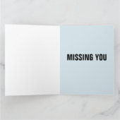 MISSING YOU VERDRIETIGE CUTE KAT KAART (Binnen)