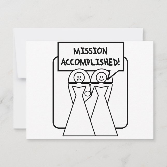 "Mission AcCompleted" huwelijk (homoseksueel) (Voorkant)