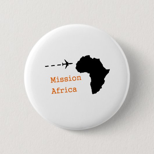 Mission Africa Ronde Button 5,7 Cm (Voorkant)