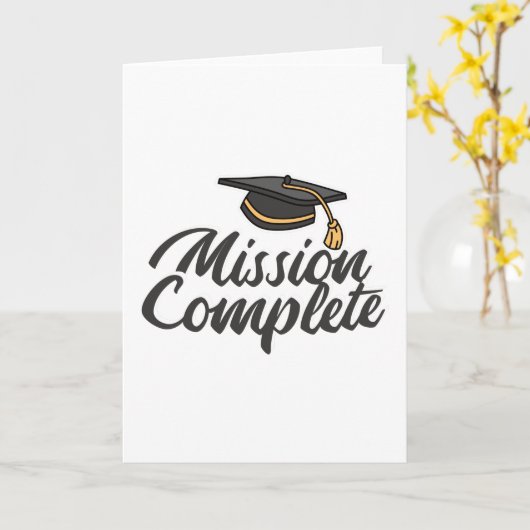 Mission afstuderen voltooid kaart (Gele Bloem)