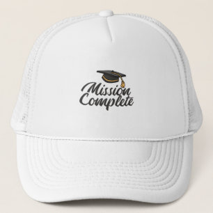 Mission afstuderen voltooid trucker pet